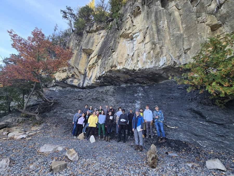 Earth Science students at Lake Champlain